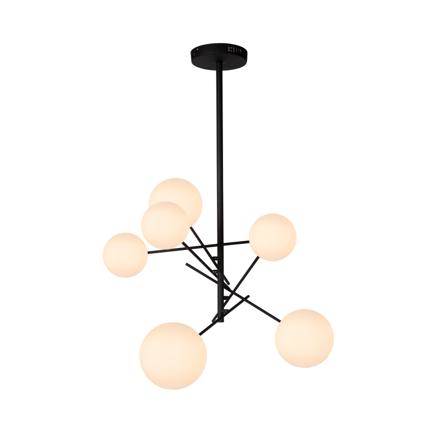 Lucide 46417/06/30 - LED Chandelier on a pole ALARA 6xG4/1,5W/230V black