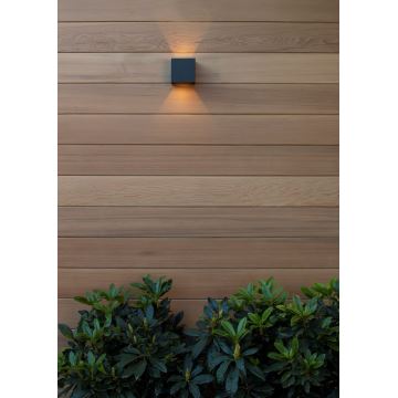 Lucide 69200/06/30 - LED Outdoor wall light AXI 2xLED/7W/230V IP54 black