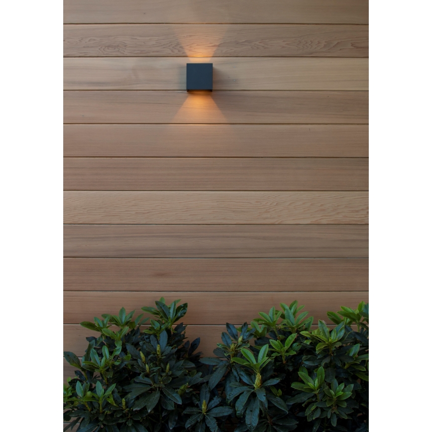 Lucide 69200/06/30 - LED Outdoor wall light AXI 2xLED/7W/230V IP54 black