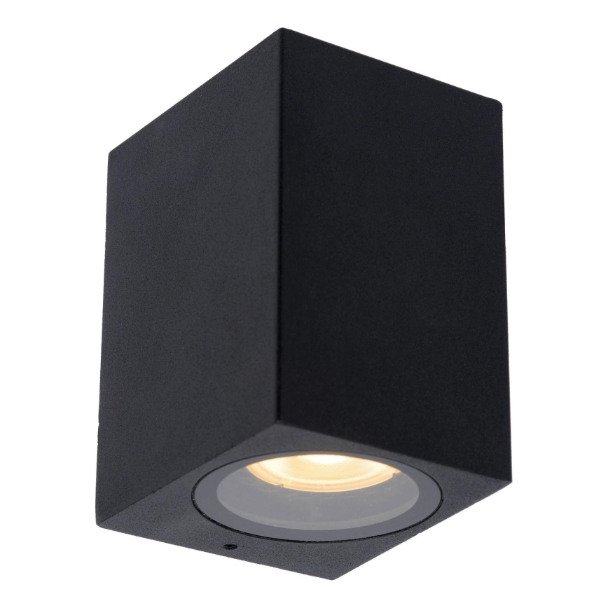 Lucide 69800/01/30 - Outdoor wall light ZARO 1xGU10/35W/230V IP44 black