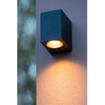 Lucide 69800/01/30 - Outdoor wall light ZARO 1xGU10/35W/230V IP44 black