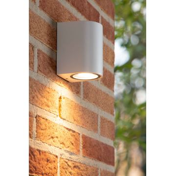 Lucide 69801/01/31 - Outdoor wall light ZARO 1xGU10/35W/230V IP44 white