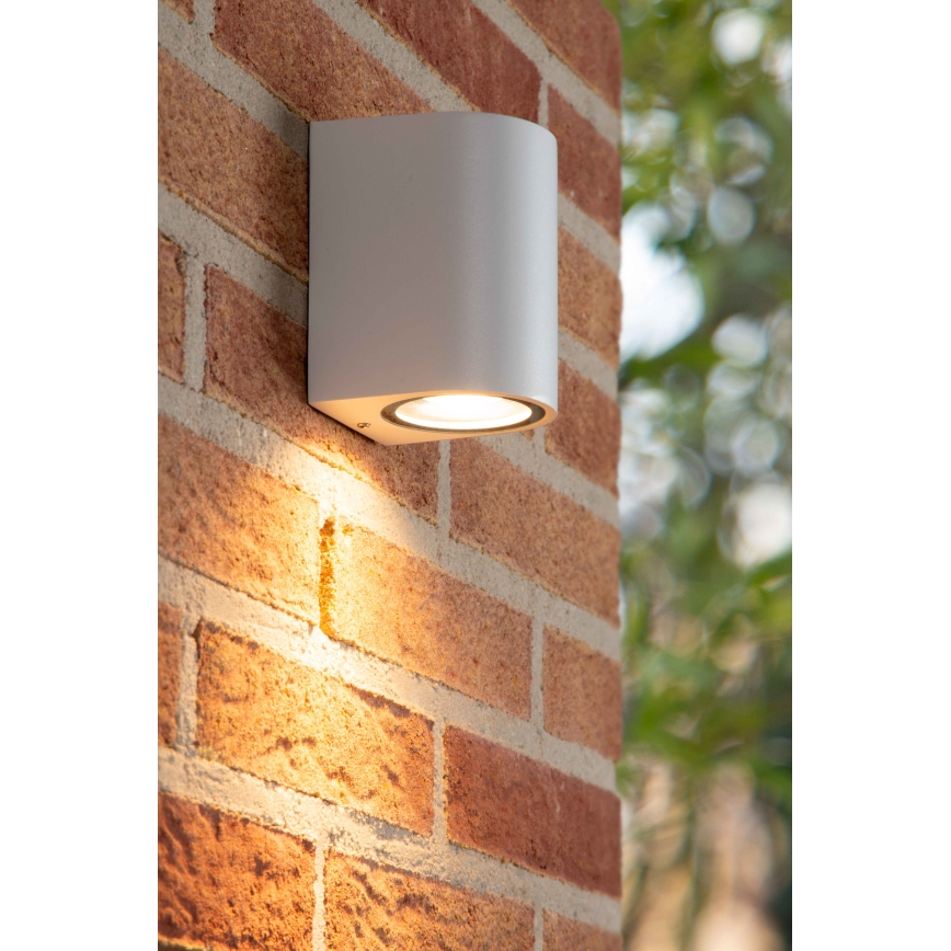 Lucide 69801/01/31 - Outdoor wall light ZARO 1xGU10/35W/230V IP44 white