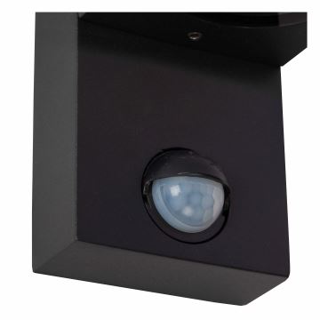 Lucide 69802/01/30 - Outdoor light with sensor ZARO 1xGU10/7W/230V IP65 black