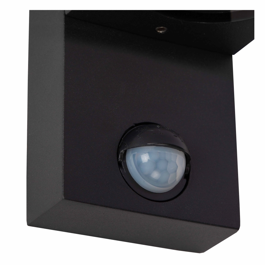 Lucide 69803/01/30 - Outdoor light with sensor ZARO 1xGU10/7W/230V IP65 black