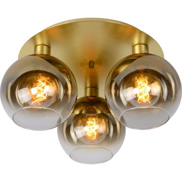 Lucide 74114/03/02 - Ceiling light MARIUS 3xE27/40W/230V gold