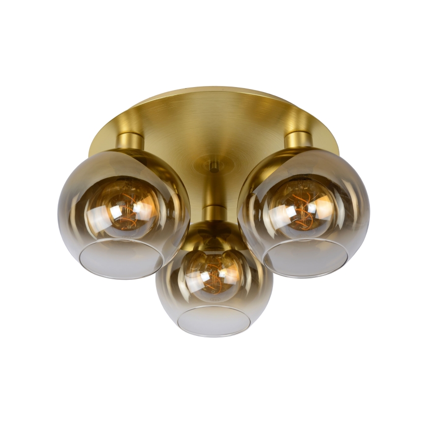 Lucide 74114/03/02 - Ceiling light MARIUS 3xE27/40W/230V gold