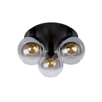 Lucide 74114/03/30 - Ceiling light MARIUS 3xE27/40W/230V black