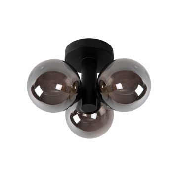 Lucide 74116/03/30 - Bathroom ceiling light TRUDY 3xG9/40W/230V IP44 black