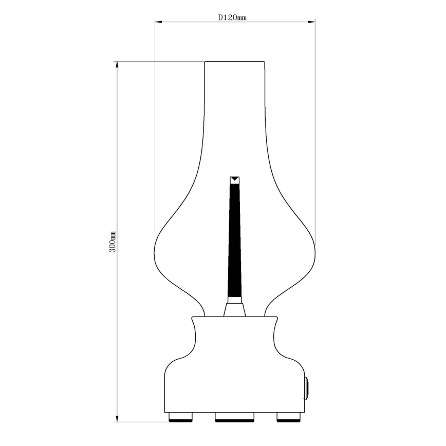 Lucide 74516/02/30 - LED Dimmable touch table lamp JASON LED/2W/230V black