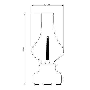 Lucide 74516/02/31 - LED Dimmable touch table lamp JASON LED/2W/230V white