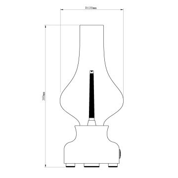 Lucide 74516/02/32 - LED Dimmable touch table lamp JASON LED/2W/230V red