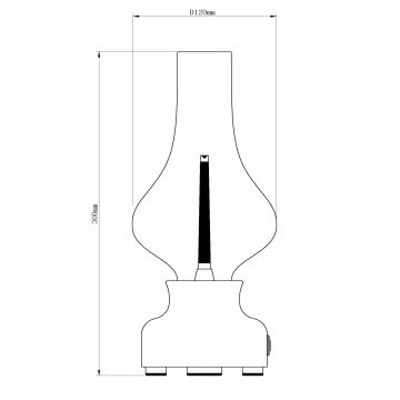 Lucide 74516/02/37 - LED Dimmable touch table lamp JASON LED/2W/230V green