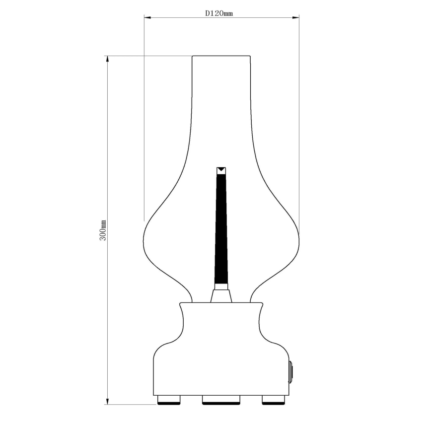 Lucide 74516/02/37 - LED Dimmable touch table lamp JASON LED/2W/230V green