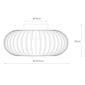 Lucide 78174/40/33 - Ceiling light MANUELA 1xE27/60W/230V d. 39,5 cm green