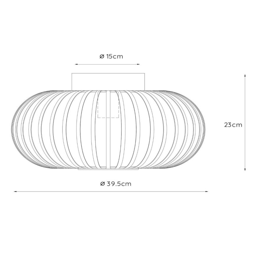 Lucide 78174/40/33 - Ceiling light MANUELA 1xE27/60W/230V d. 39,5 cm green