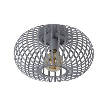 Lucide 78174/40/33 - Ceiling light MANUELA 1xE27/60W/230V d. 39,5 cm grey