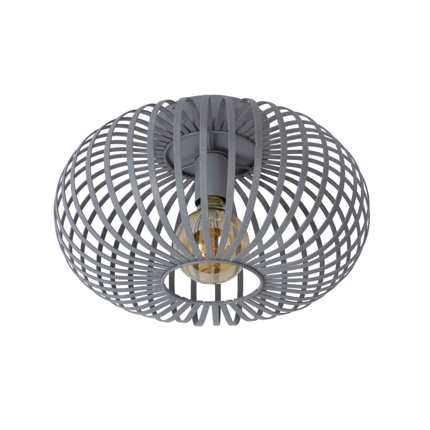 Lucide 78174/40/33 - Ceiling light MANUELA 1xE27/60W/230V d. 39,5 cm grey