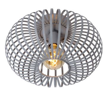 Lucide 78174/40/33 - Ceiling light MANUELA 1xE27/60W/230V d. 39,5 cm grey