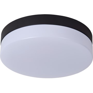 Lucide 79111/24/30 - LED Bathroom ceiling light with sensor BISKIT LED/12W/230V d. 23 cm IP44 black