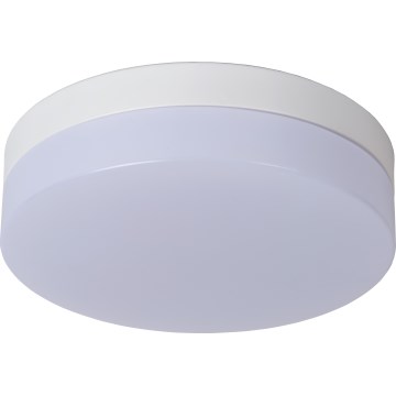 Lucide 79111/24/31 - LED Bathroom ceiling light with sensor BISKIT LED/12W/230V d. 23 cm IP44 white