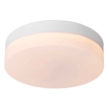 Lucide 79111/24/31 - LED Bathroom ceiling light with sensor BISKIT LED/12W/230V d. 23 cm IP44 white