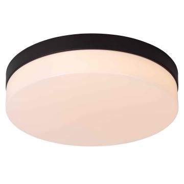 Lucide 79111/30/30 - LED Bathroom ceiling light with sensor BISKIT LED/18W/230V d. 28cm IP44 black