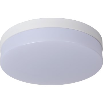 Lucide 79111/30/31 - LED Bathroom ceiling light with sensor BISKIT LED/18W/230V d. 28 cm IP44 white