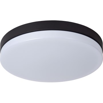 Lucide 79111/36/30 - LED Bathroom ceiling light with sensor BISKIT LED/24W/230V d. 34,5 cm IP44 black