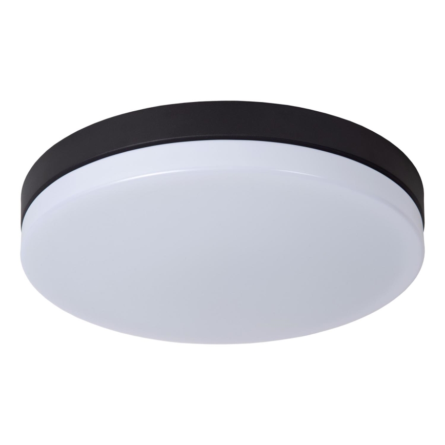 Lucide 79111/36/30 - LED Bathroom ceiling light with sensor BISKIT LED/24W/230V d. 34,5 cm IP44 black