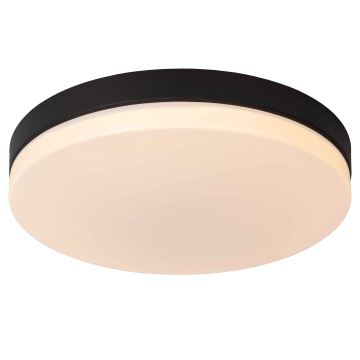 Lucide 79111/36/30 - LED Bathroom ceiling light with sensor BISKIT LED/24W/230V d. 34,5 cm IP44 black