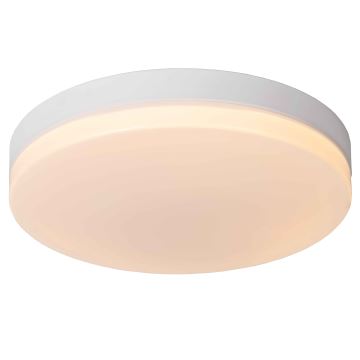 Lucide 79111/36/31 - LED Bathroom ceiling light with sensor BISKIT LED/24W/230V d. 34,5 cm IP44 white