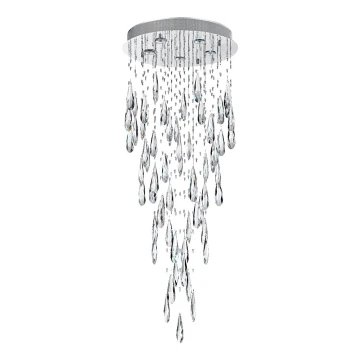 LUXERA 62430 - Crystal chandelier on a string RUSSET 5xGU10/50W/230V