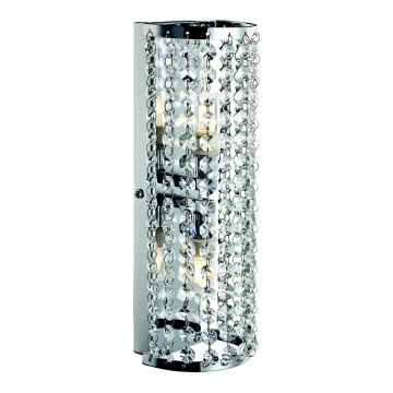 Markslöjd 105309 - Bathroom wall light LYSEKIL 2xG9/28W/230V IP44 chrome