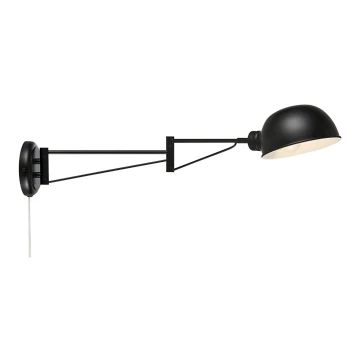 Markslöjd 108587 - Wall lamp PORTLAND 1xE27/40W/230V black