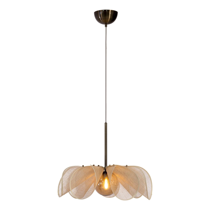 Markslöjd 108659 - Chandelier on a string STYRKA 1xE27/40W/230V d. 63 cm beige