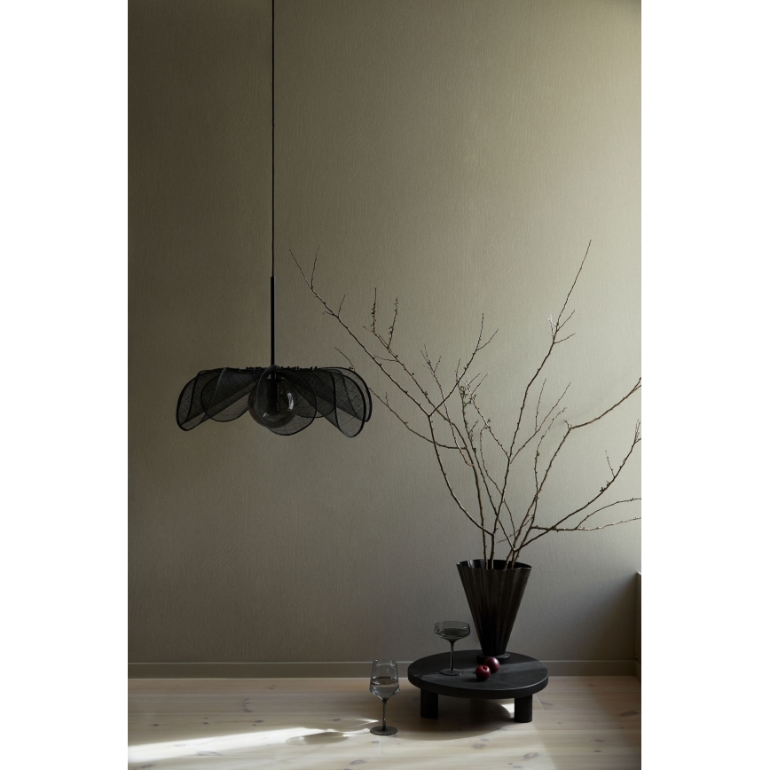 Markslöjd 108660 - Chandelier on a string STYRKA 1xE27/40W/230V d. 63 cm black