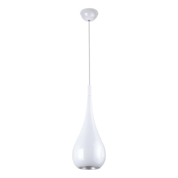 MAXLIGHT P0235 - Chandelier on a string DROP 1xE27/40W/230V d. 20 cm white