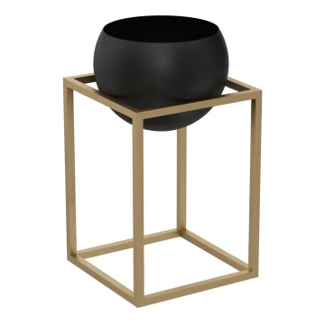 Metal flowerpot 51,3x29 cm gold