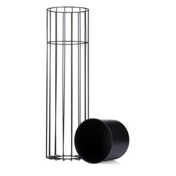 Metal flowerpot LOFT 70x20 cm black