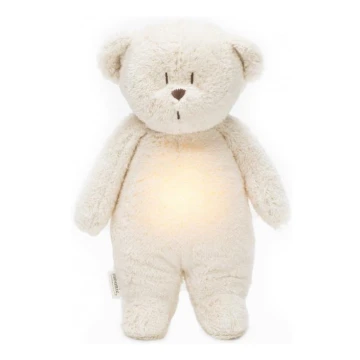 Moonie - Snuggle buddy with a melody and light little bear organic polar natur