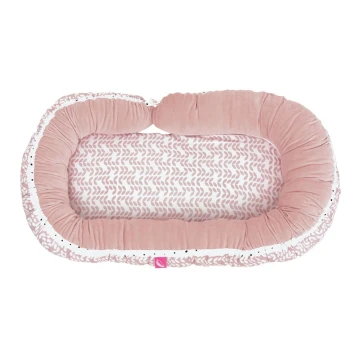 MOTHERHOOD  - Nest and pillow for baby JUNIOR 2in1 pink