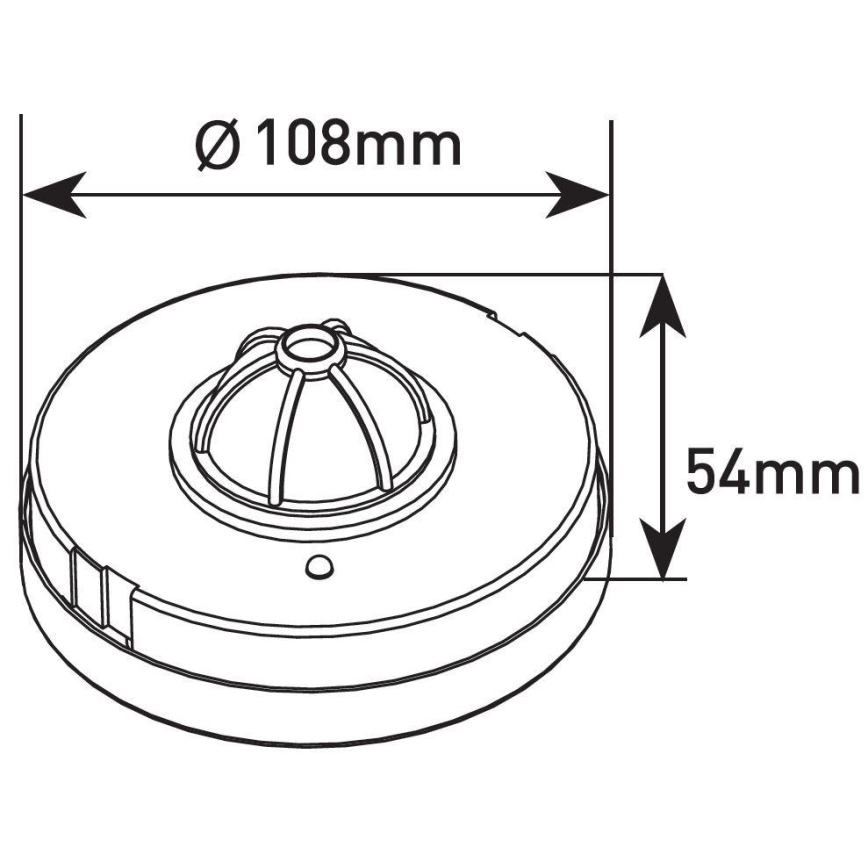 Motion sensor 360° 1200W/230V white