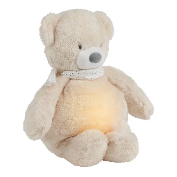 Nattou - Snuggle buddy with a melody and light SLEEPY BEAR 4in1 beige