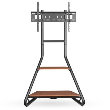 Floor stand for TV 37-75" black/brown