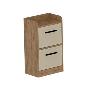 Nightstand LUSES 79,4x45 cm pine atlantic/beige