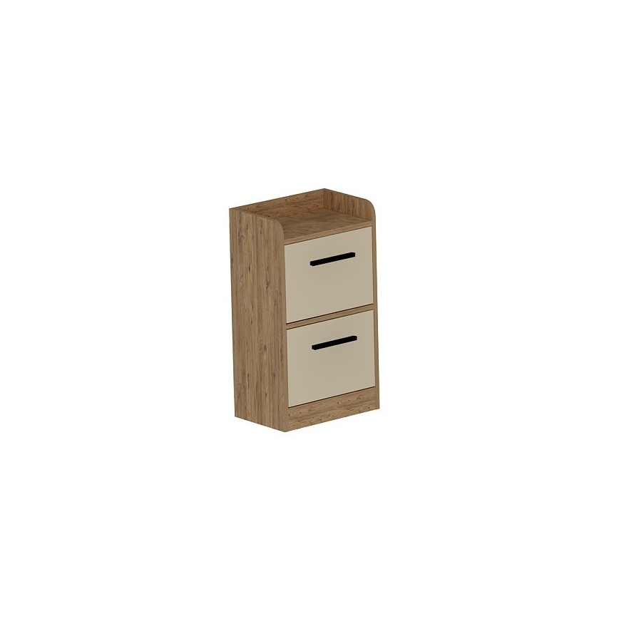 Nightstand LUSES 79,4x45 cm pine atlantic/beige