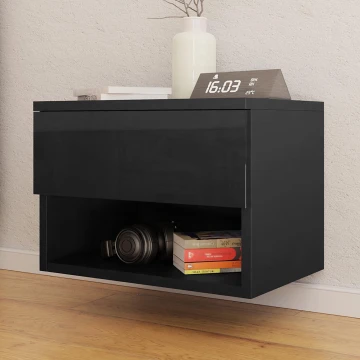 Nightstand NECE 32x45 cm black