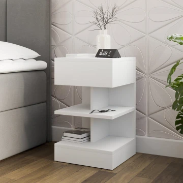 Nightstand OBENITA 65x39 cm white