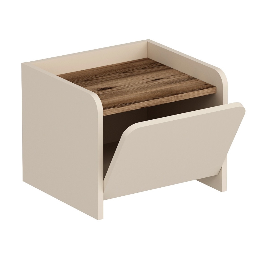 Nightstand SUAVE 36x45 cm beige/brown